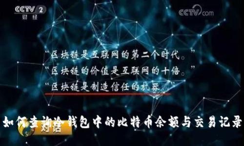 如何查询冷钱包中的比特币余额与交易记录