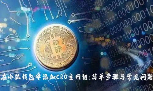 如何在小狐钱包中添加CRO主网链：简单步骤与常见问题解答